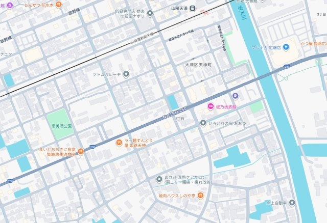 姫路市大津区天神町　新築一戸建ての地図