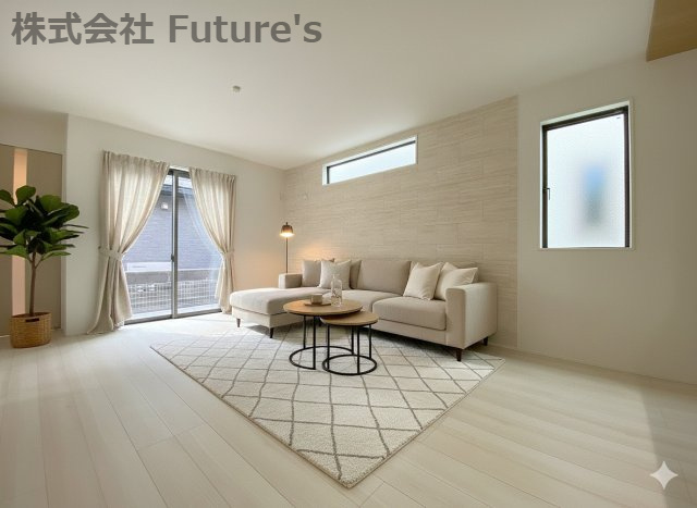 三郷市彦成1丁目　新築戸建　全2棟　2号棟の外観パース|【完成予想図】2025年11月完成予定の新築分譲住宅