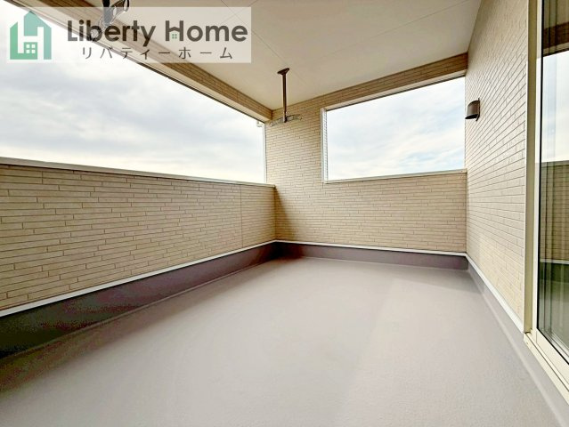 鹿嶋市粟生第1　新築戸建　1号棟のバルコニー