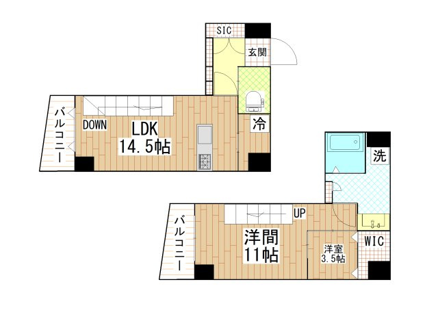 プレミアム長瀬駅前の間取り