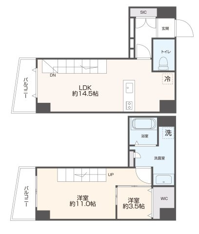 プレミアム長瀬駅前の間取り
