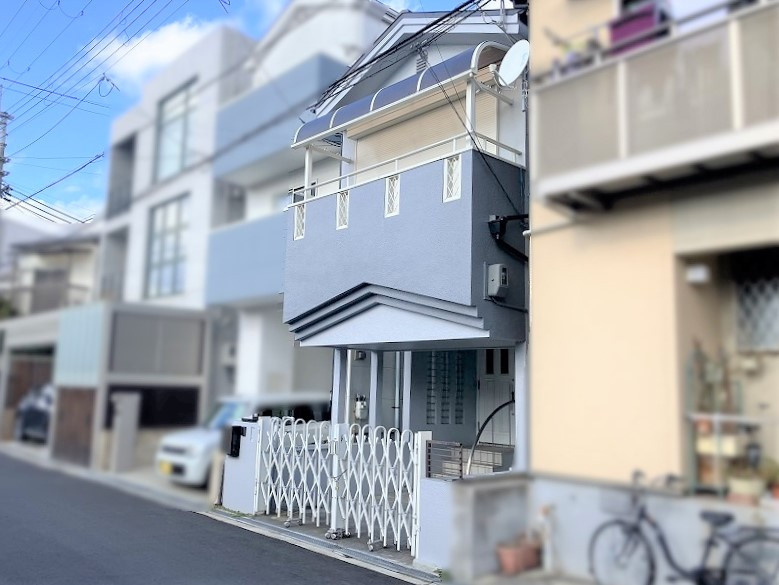 豊中市熊野町4丁目　中古戸建の前面道路含む現地写真