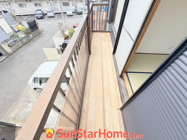 【サンスターホーム】武蔵村山市岸3丁目　中古リフォーム戸建のバルコニー
