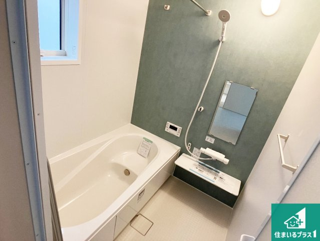 加古郡播磨町宮西　第3期　新築一戸建ての浴室|周辺は落ち着いた街並みの住宅地！子育てがしやすい住環境です！まだ未完成ですが、現地でしかわからない事もございます。是非一度ご覧ください。