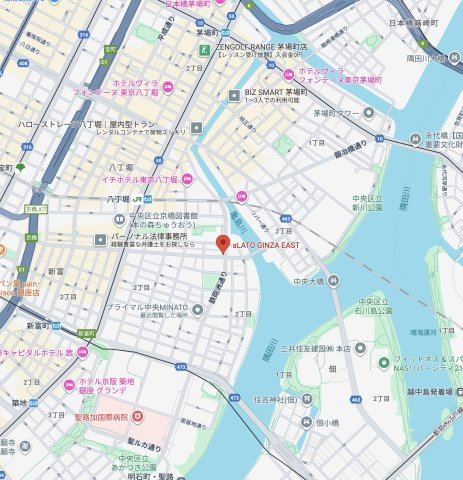 アラート銀座イーストの地図
