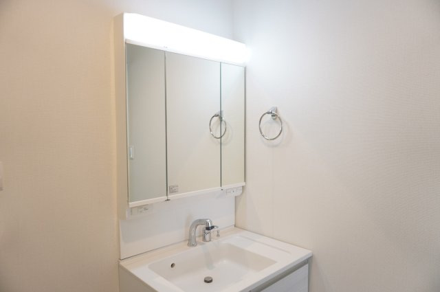 越谷市宮本町4丁目 新築分譲住宅の独立洗面台