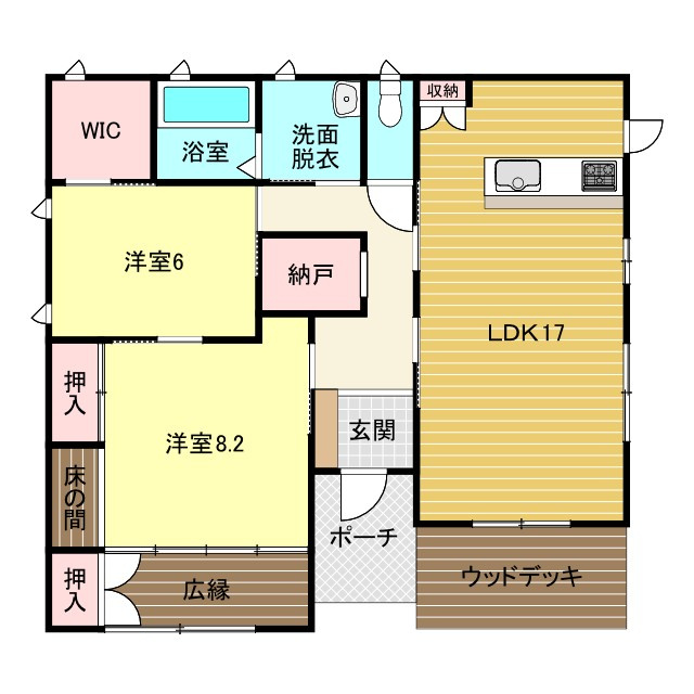 大字浮田（コモンズ生目心町）の間取り