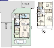 越谷市大沢10期新築戸建ての画像