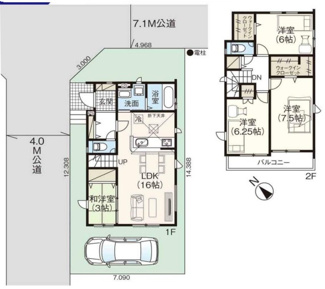 【間取り】 | 越谷市大沢10期新築戸建て