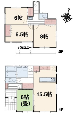 【間取り】 | 川島町下伊草　いろどりアイタウン　新築戸建　全13棟　12号棟