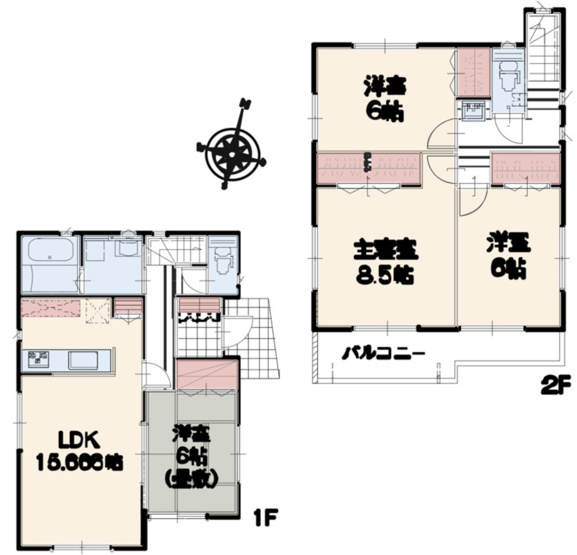 【間取り】 | 川島町下伊草　いろどりアイタウン　新築戸建　全13棟　13号棟