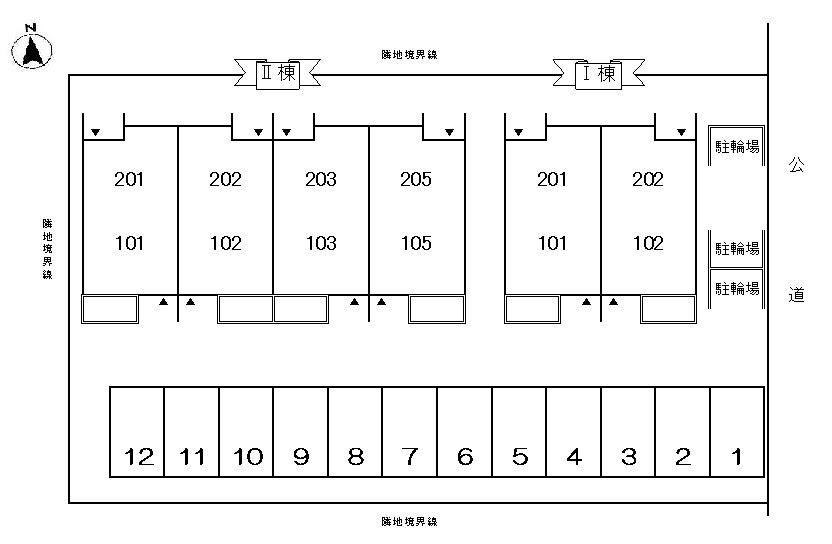 グランディールⅡの駐車場|駐車場があるので、車を買う予定の方も安心です