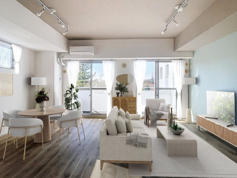 佐鳴湖パークタウンサウスの居間・リビング|ゆったり過ごせるリビングです