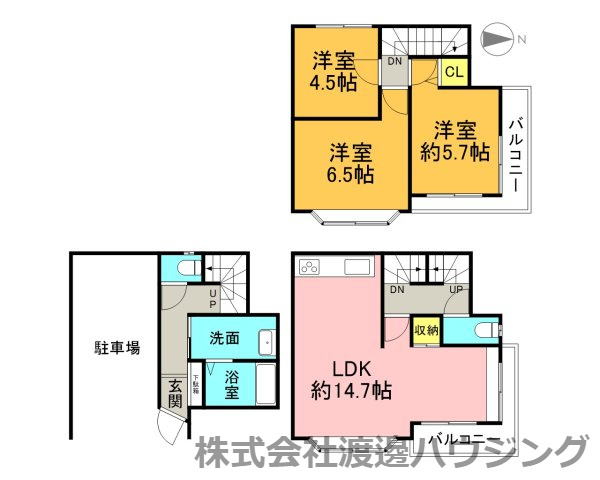 清滝一戸建の間取り