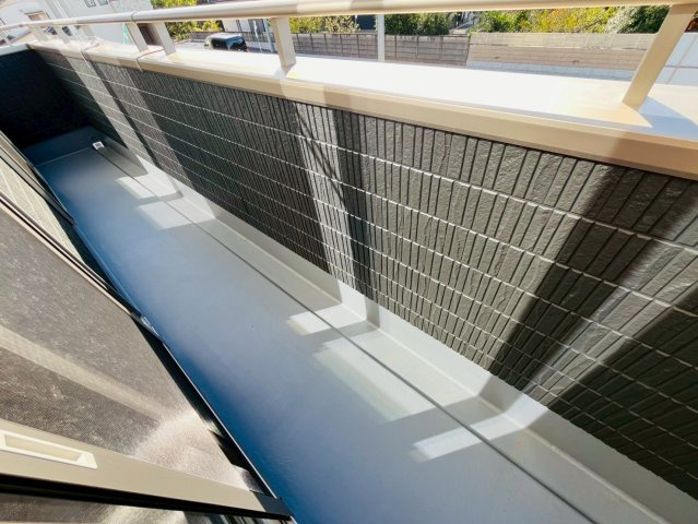 加須市下高柳　第13期　全7邸のバルコニー|〇3号棟　バルコニー〇
日当たり良好なバルコニー！お洗濯物を乾かす強い味方になります♪
2025年11月撮影