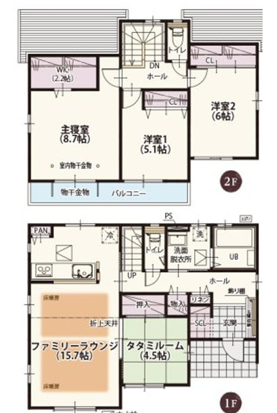 加須市下高柳　第13期　全7邸の間取り|間取り図