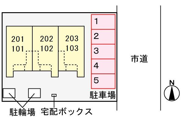 ガーデンヒルズ大高の駐車場