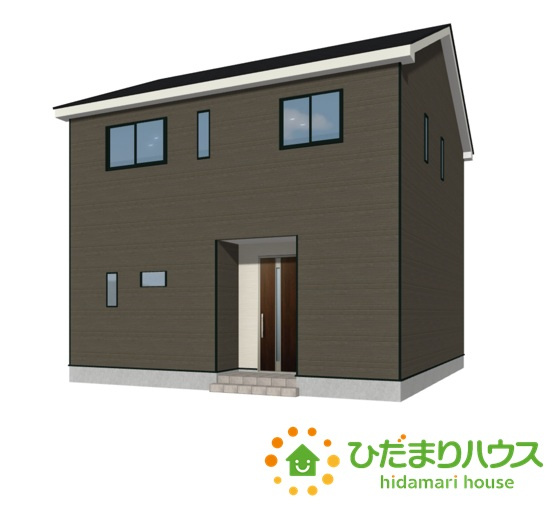 野田市尾崎第16　新築戸建　3号棟の外観パース|外観パース3号棟（現状と異なる場合がございます。）