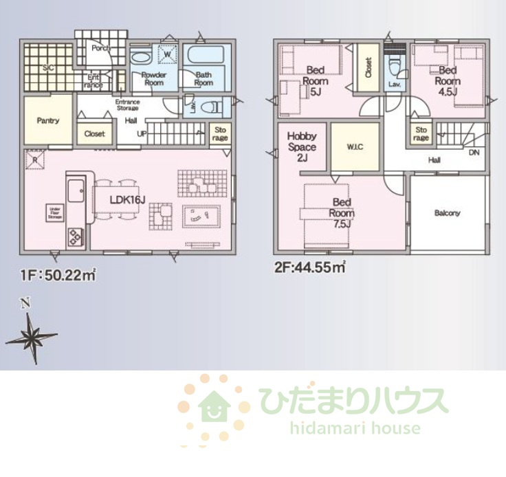 野田市尾崎第16　新築戸建　3号棟の間取り|3LDK＋パントリー+趣味スペース