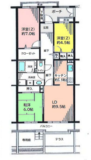 【間取り】 | 川越ニューシティいせはら リバーサイド壱番街２号棟