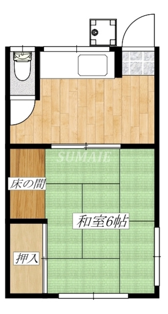 内田荘Aの間取り|間取りです☆