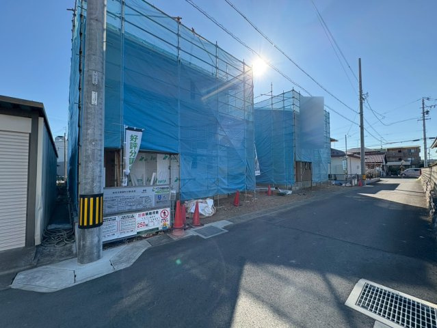 新築戸建　岐阜市朝霧町　全2区画分譲の外観|「現地（2025年10月17日）撮影」　
■外観写真　
■ヤマダ不動産　株式会社リライフ　