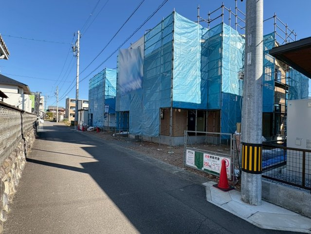 新築戸建　岐阜市朝霧町　全2区画分譲の前面道路含む現地写真|「現地（2025年10月17日）撮影」　
■前面道路　
■ヤマダ不動産　株式会社リライフ