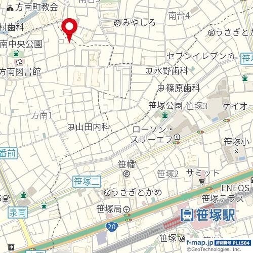 方南一丁目戸建の地図