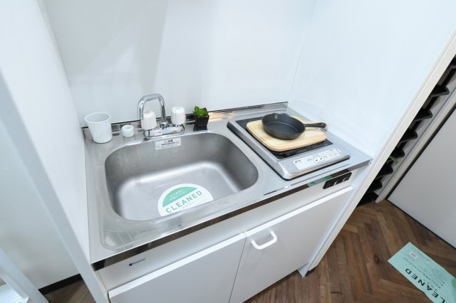 WATEI久我山のキッチン|1口IHコンロ※家具・小物はイメージです