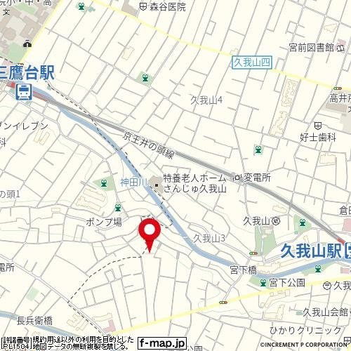 WATEI久我山の地図