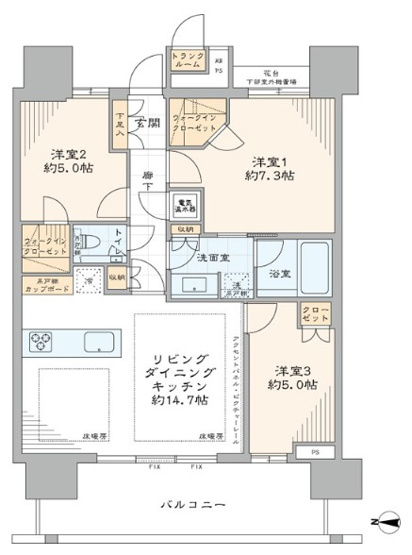 【間取り】 | THE TOYOSU TOWER