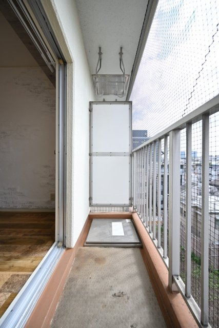 マンション神楽坂のバルコニー