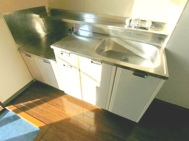 シティハイム　スカイライトのキッチン|★ガス２口コンロ設置可★