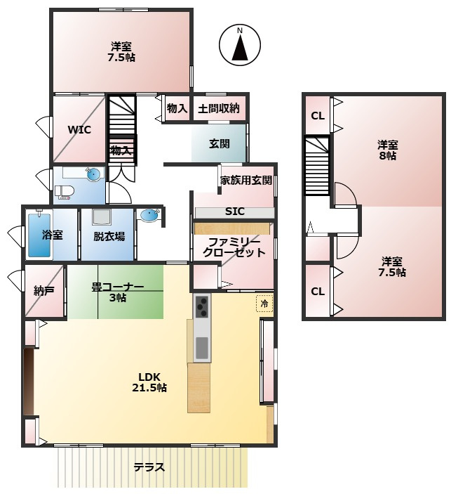 【間取り】の画像