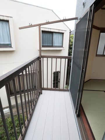 南グランドのバルコニー