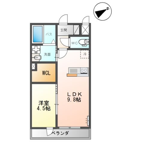 仮）神立東新築アパートの間取り