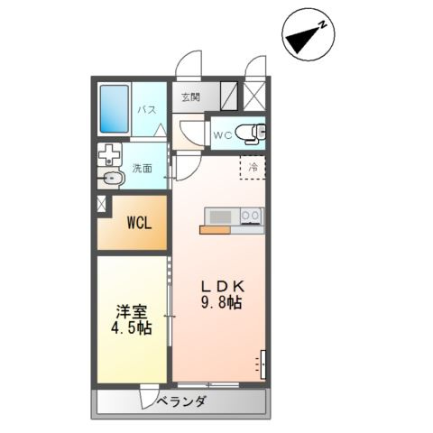 仮）神立東新築アパートの間取り