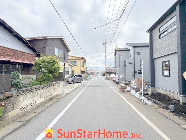 【サンスターホーム】青梅市東青梅3丁目　新築1号棟の前面道路含む現地写真
