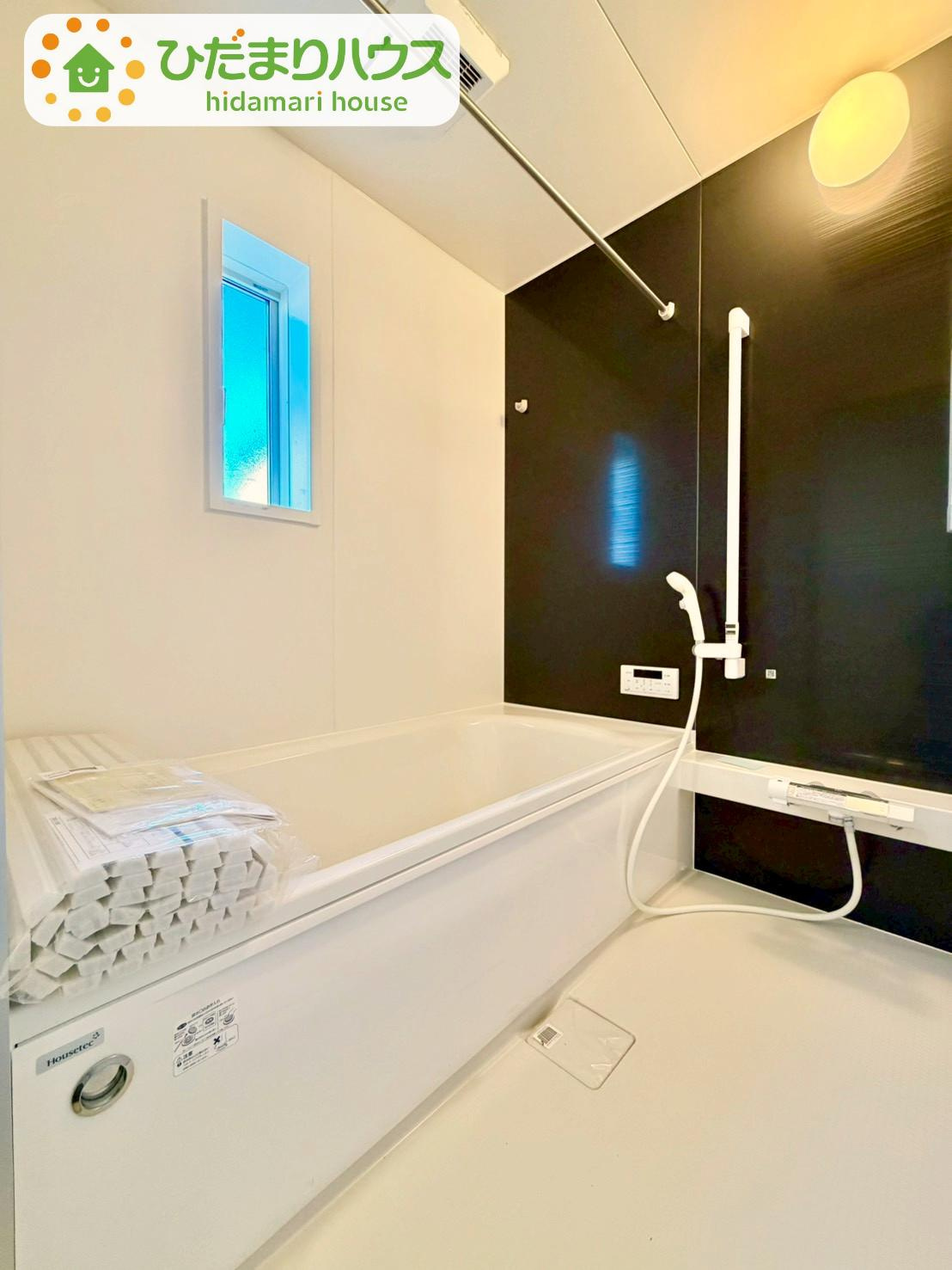 野田市尾崎第16　新築戸建　6号棟の浴室|今日も１日お疲れでした。広いお風呂で疲れを癒してください、、、♡							
