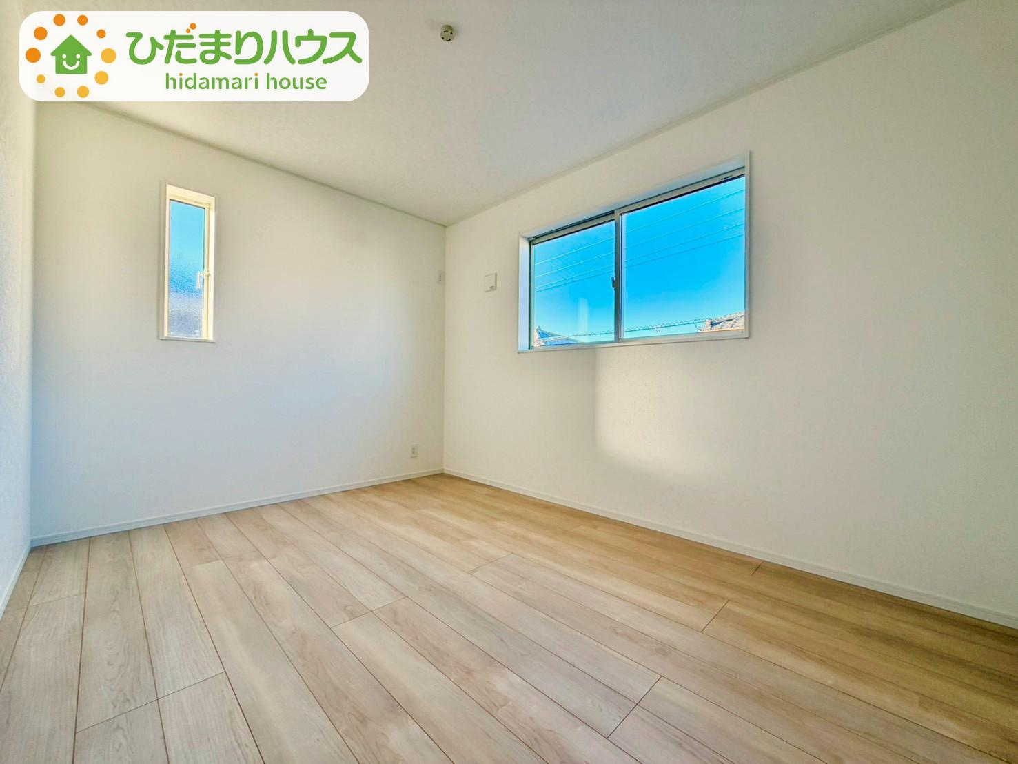 野田市尾崎第16　新築戸建　6号棟の洋室|複層ガラスの遮熱効果と断熱効果で、一年中快適に過ごせます (#^.^#)							
