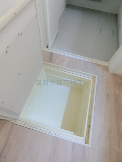 蒲田本町戸建の収納|1階脱衣所床下収納