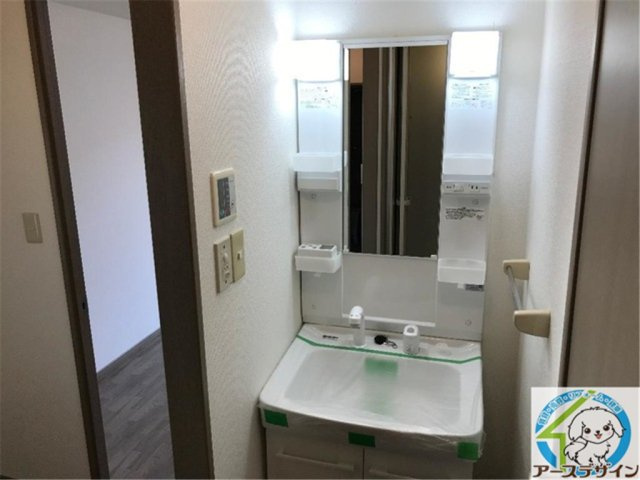 ビクトリー桜町の洗面所|パース写真