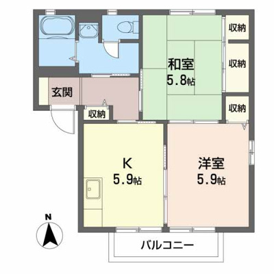  | ニューエステート笹谷 Ｃ | ニューエステート笹谷 Ｃ 203号-16