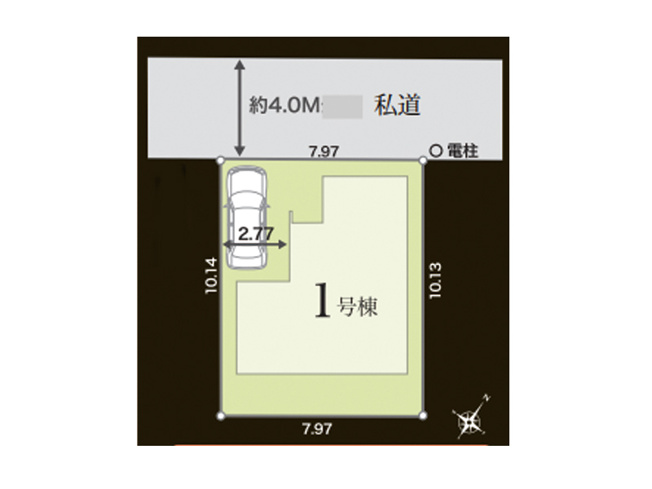 【区画図】 | 朝霞市根岸台8丁目　新築一戸建住宅　全1棟 | くみまちモールあさか徒歩10分圏内！お買い物に便利なエリアです。