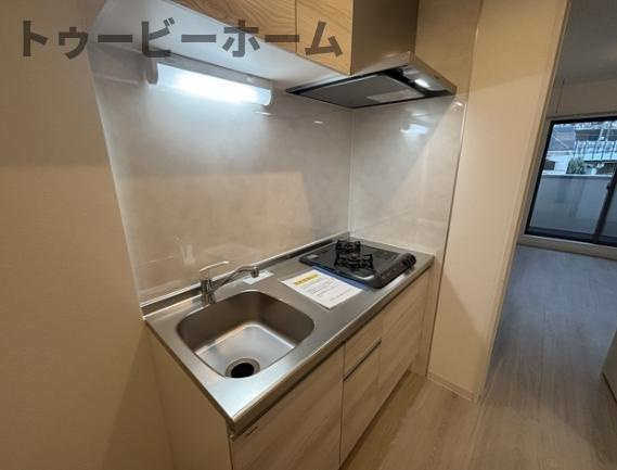 ジーメゾン所沢下安松アリアのキッチン|コンパクトなキッチンで掃除もラクラク