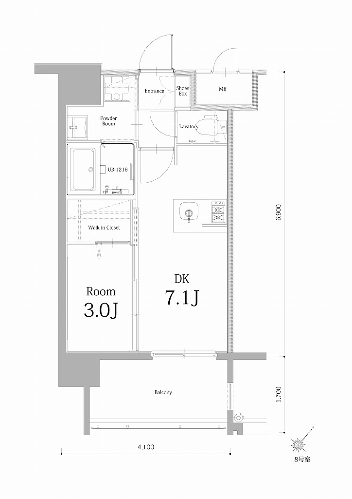 エンクレスト博多駅南BASEの間取り