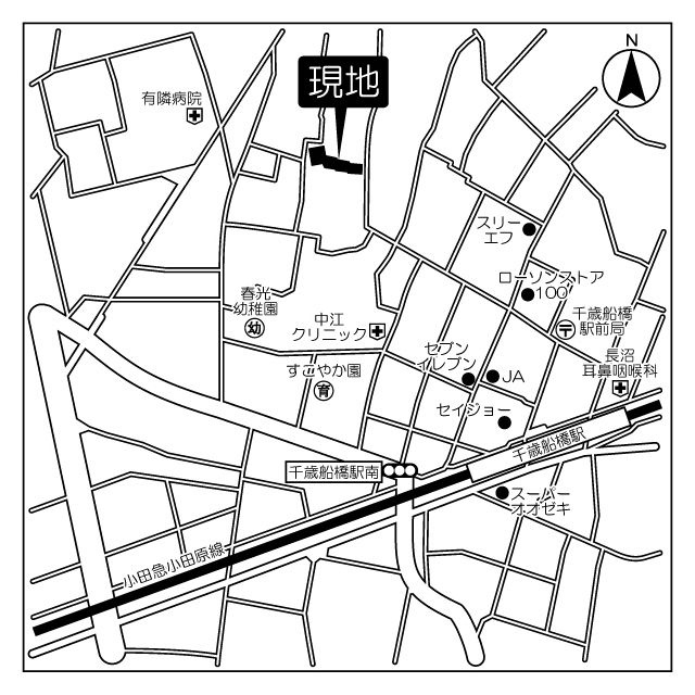 ガーデンハウス千歳船橋の地図