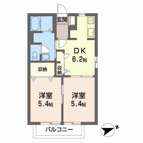 ハッピープレイス Ｂ|ハッピープレイス Ｂ 201号-16