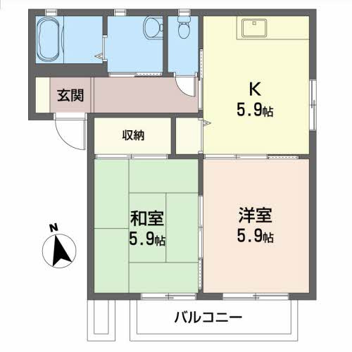 リバティガ－デンⅡＡ|リバティガ－デンⅡＡ 202号-16