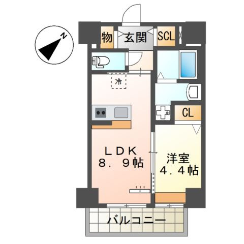 セラヴィ箱崎の間取り